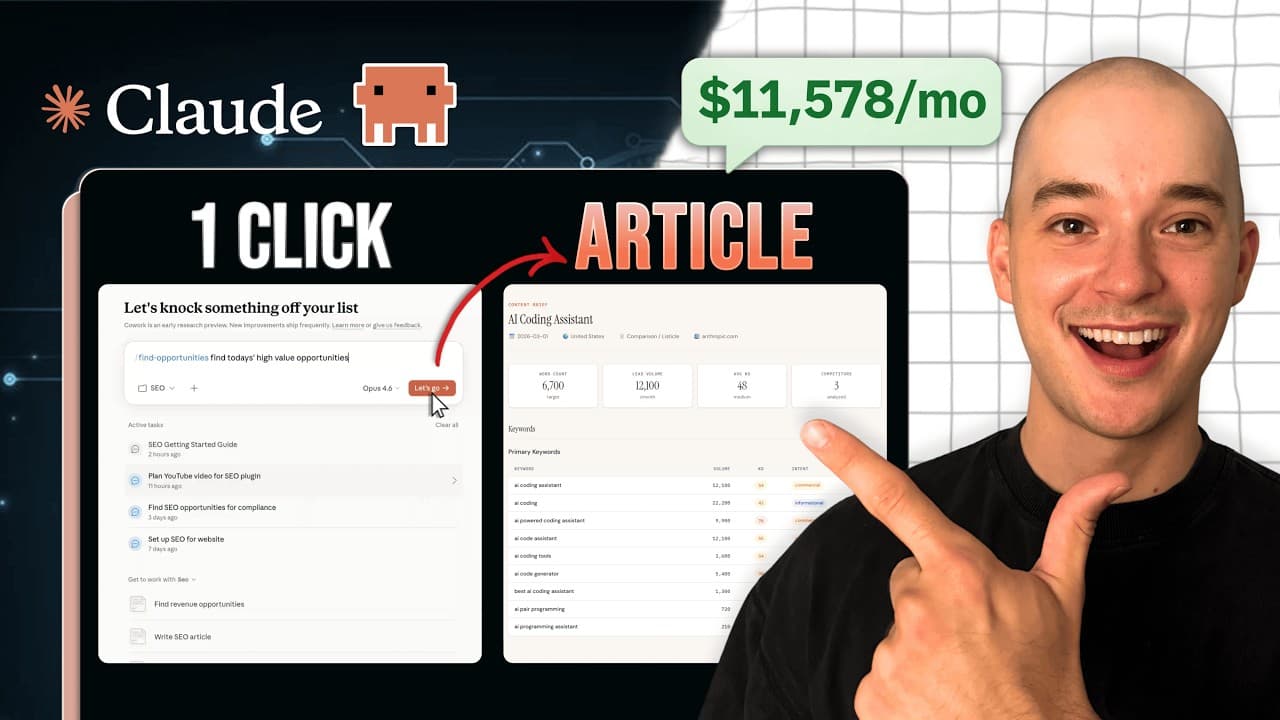Claude Cowork Runs My ENTIRE SEO Strategy Automatically (without ahrefs)